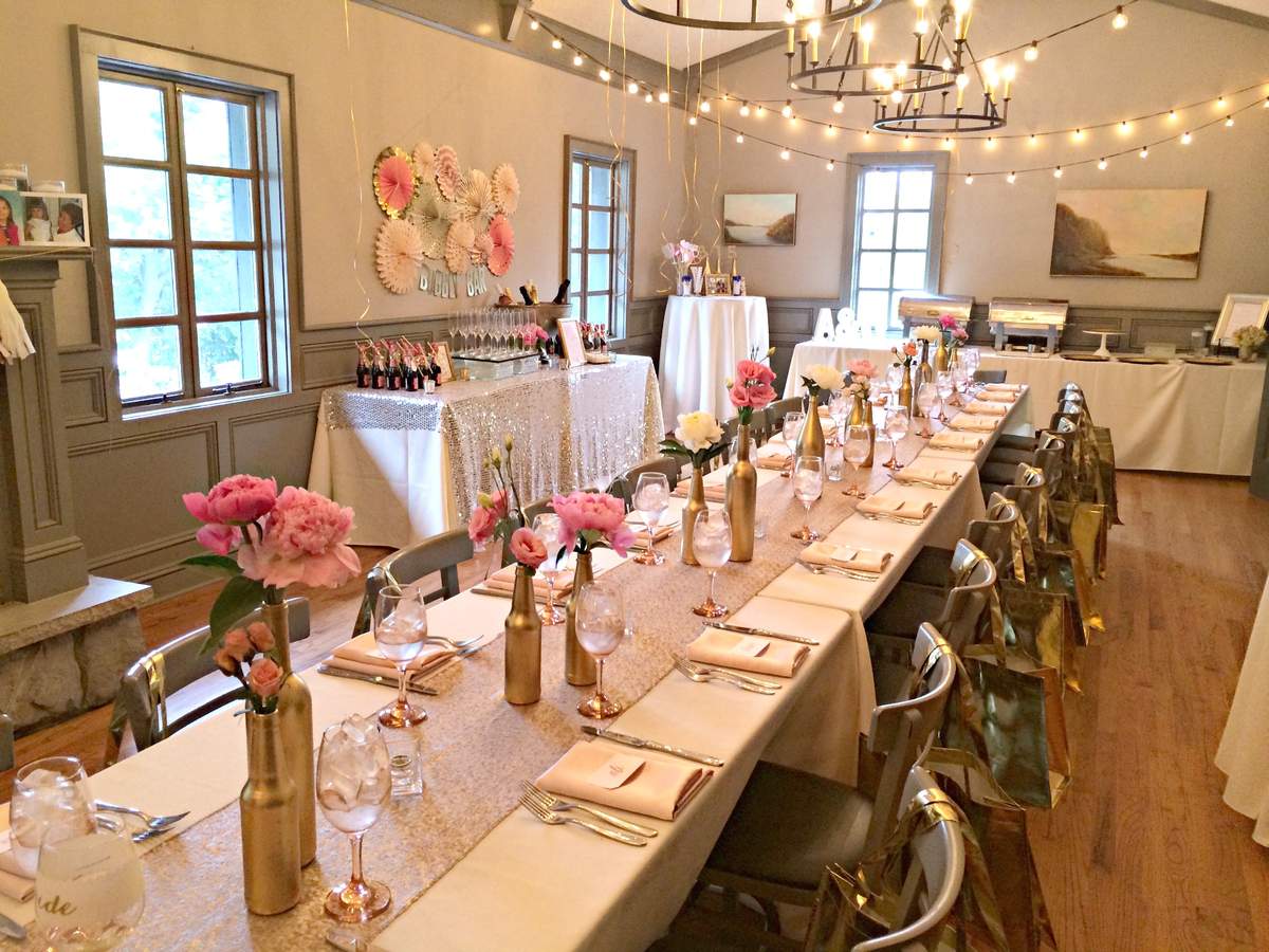 Bubbly Bar Blush Pink Gold Bridal Wedding Shower Party Ideas Bubbly Bar Blush Pink Gold Bridal Wedding Shower Party Ideas