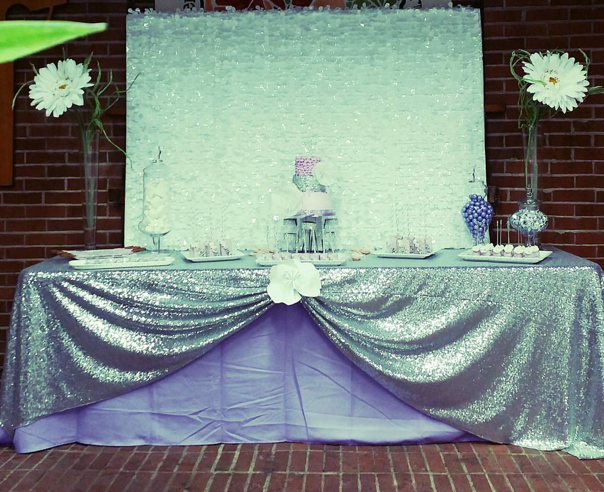 yasmins confirmation - lilac and sparkles