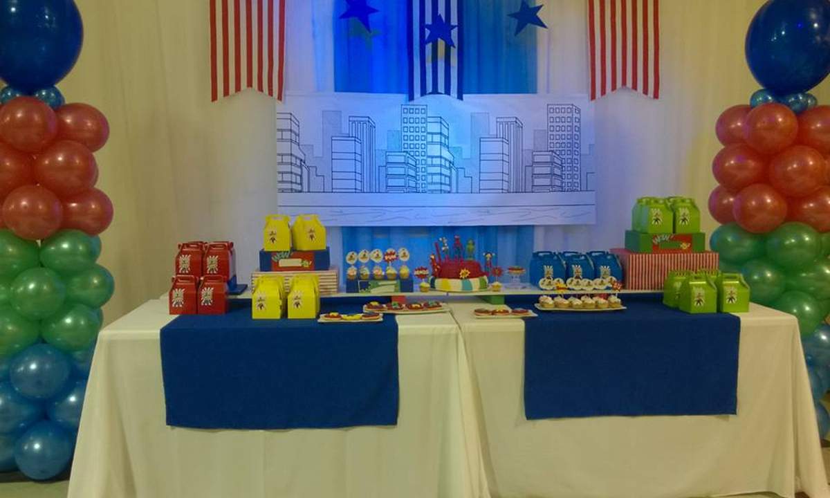 CUMPLEAÑOS DE RENZO - SUPER HEROES