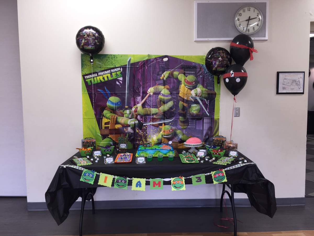 Jaxon's Turtle-y 3rd Birthday Party - Teenage Mutant Ninja Turtles