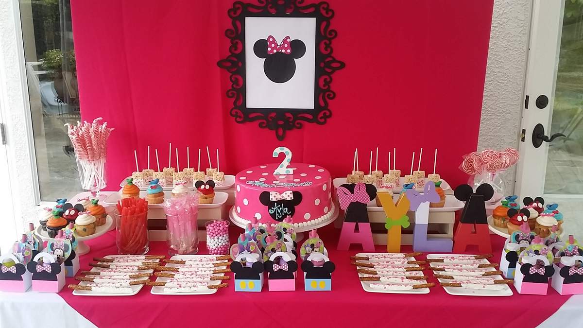 Ayla's 2nd birthday  - Minnie Mouse &  Friends