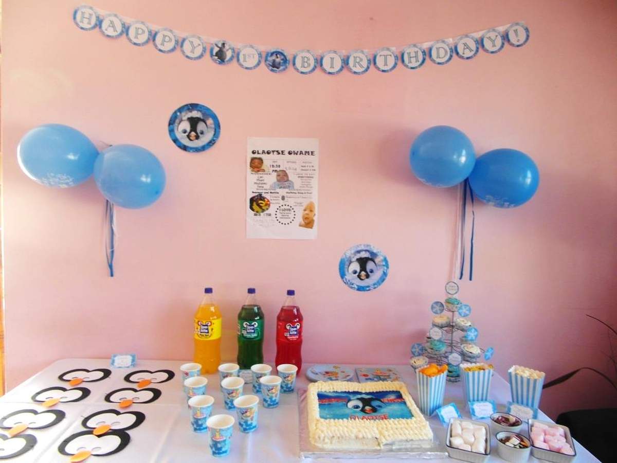 Lao's 1st birthday movie party - Happy Feet 2