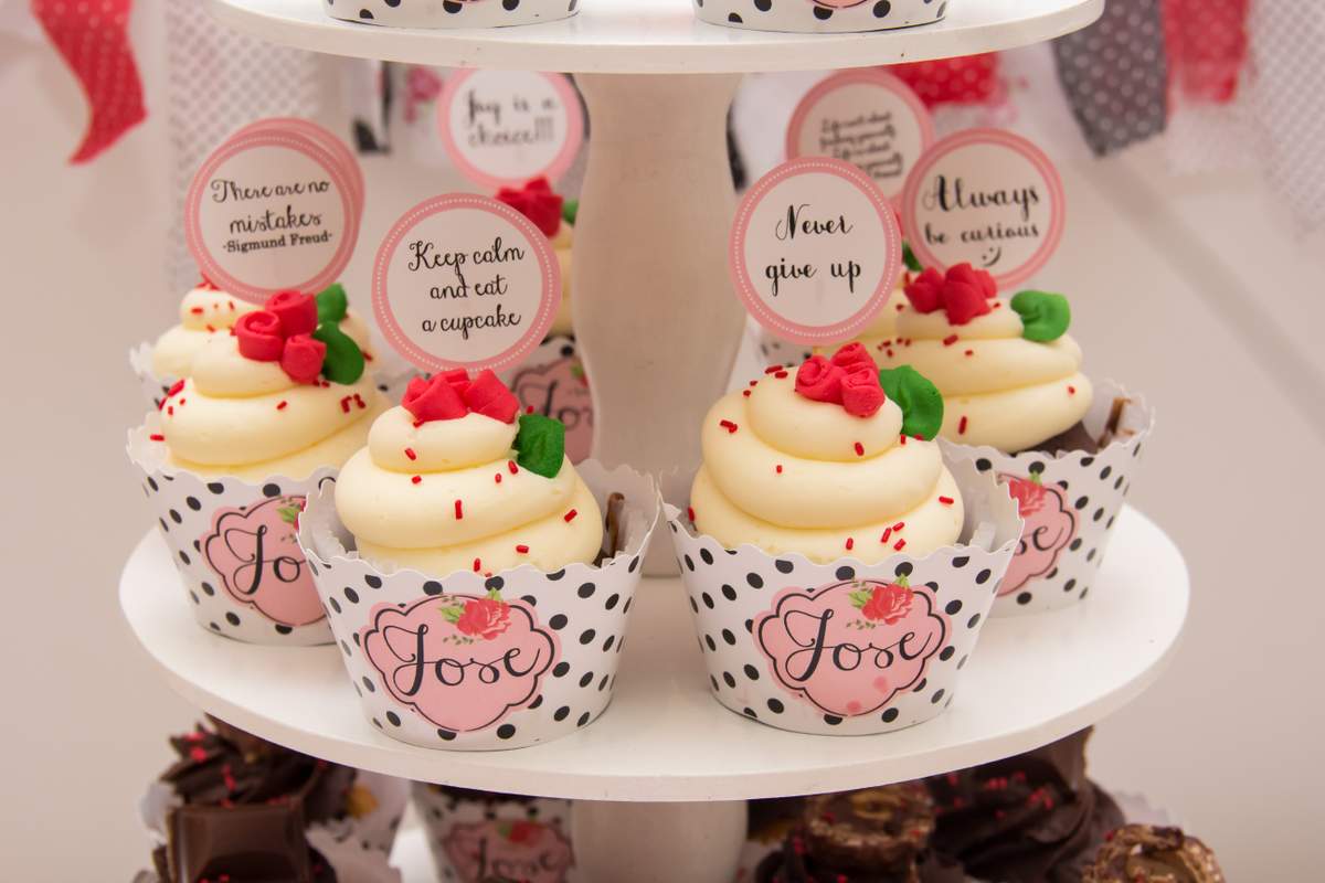 Dots & Roses <3 40th Birthday  - Dots & Roses Birthday party 