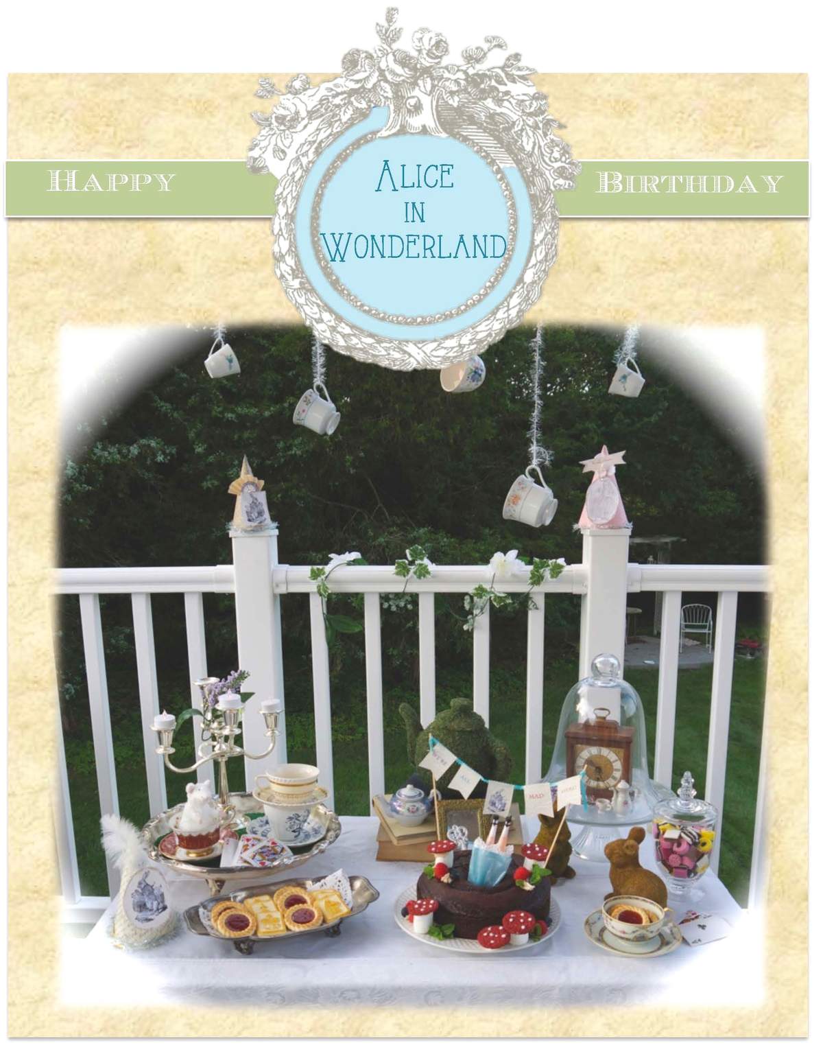 Alice in Wonderland Birthday Tea - Alice turns 150!