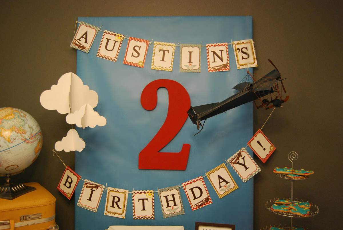 Vintage Airplane Party - Travel / World / Countries