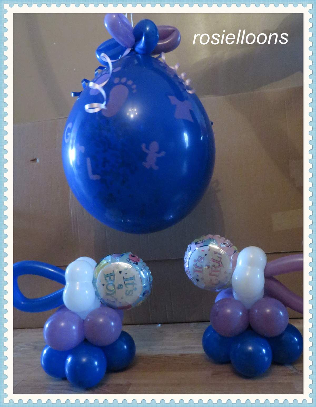 Gender reveal  - guess who pink or blue 