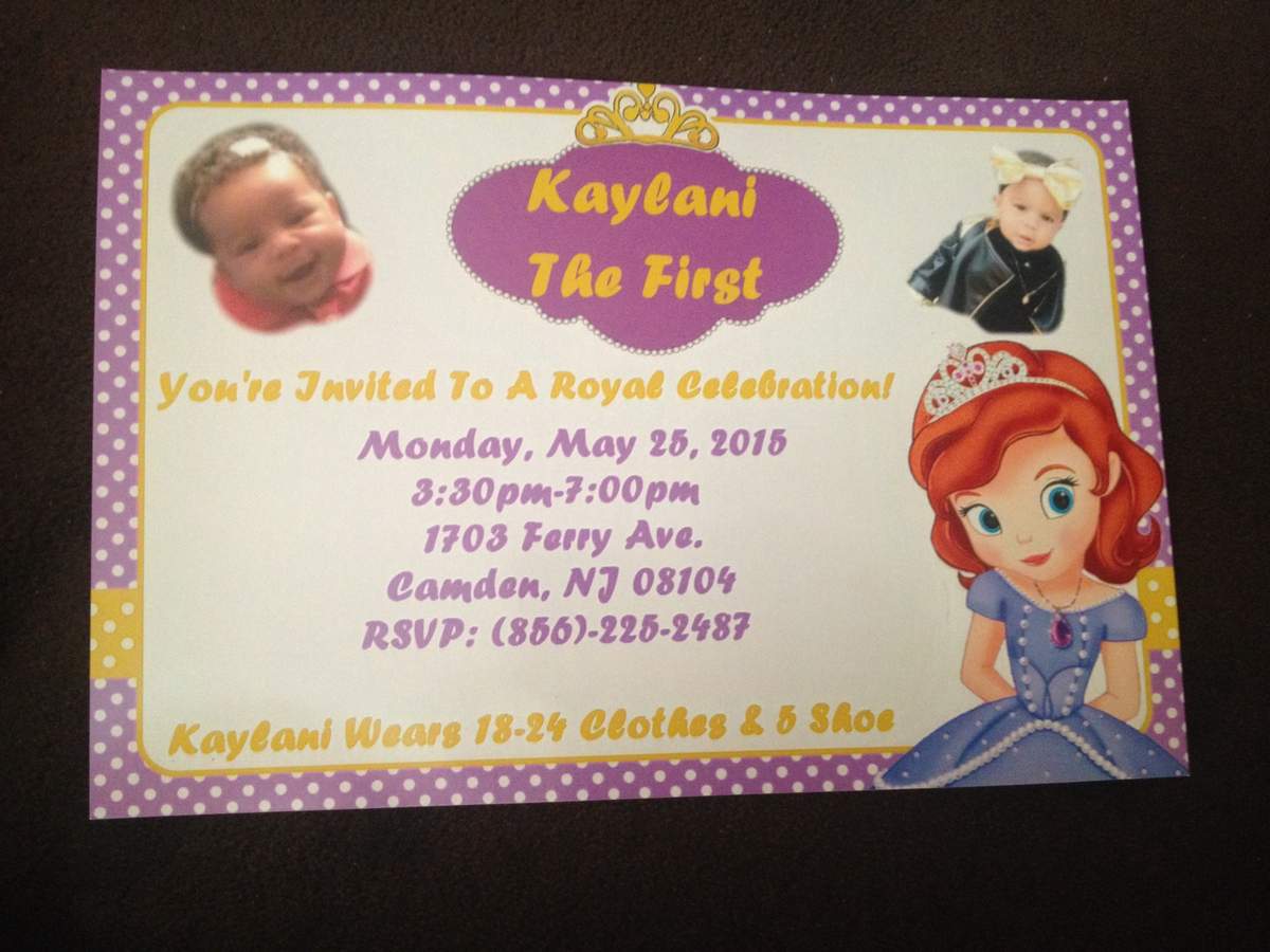 Kalani's Sophia The First 1st Birthday Party - Sophia The First
