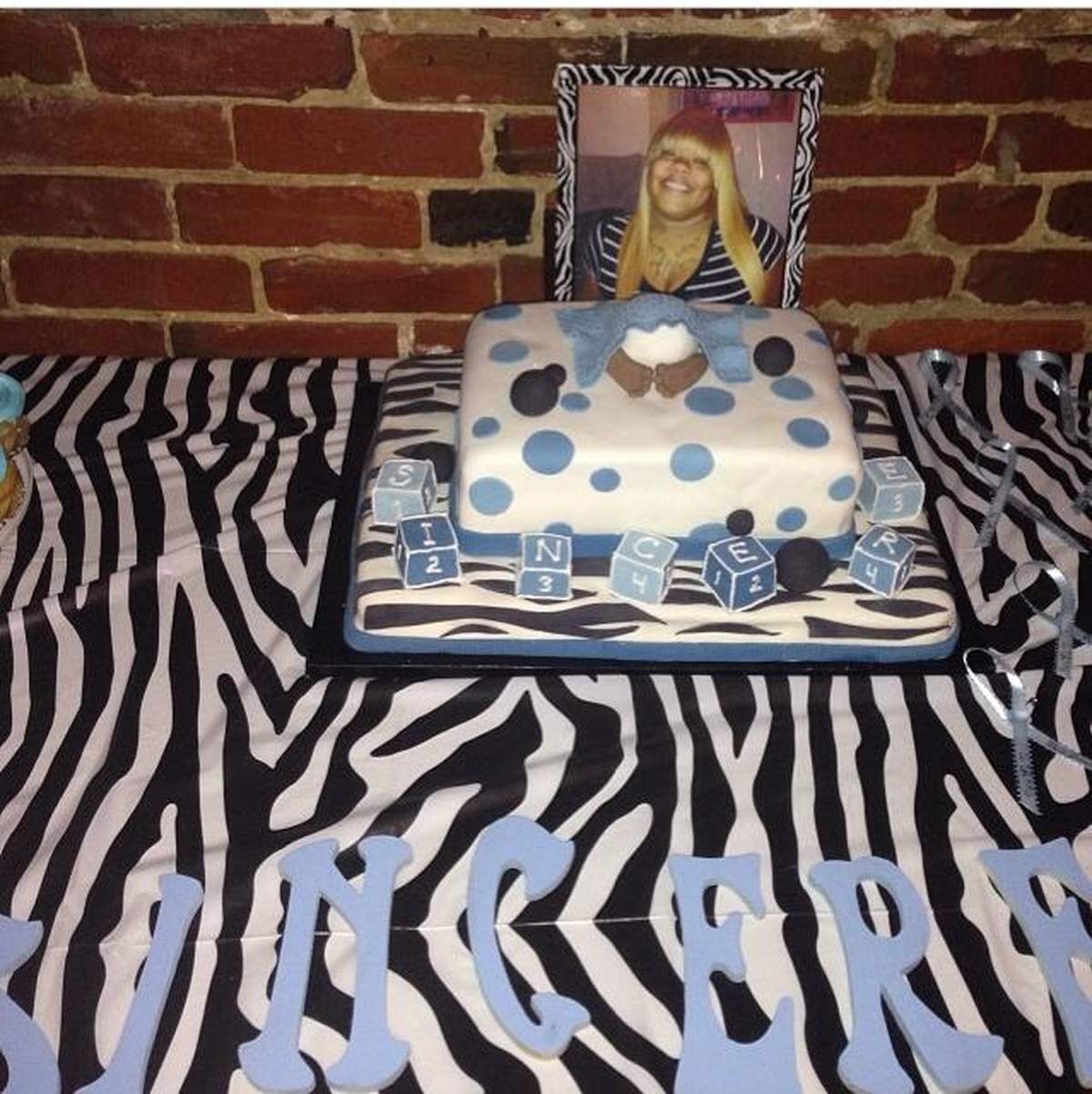 TYERA'S BABY SHOWER - Zebra & Blue