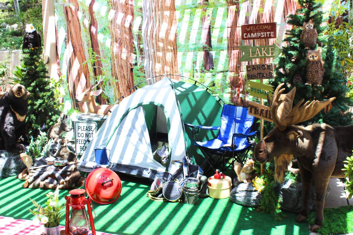 Camping Graduation/End of School Party Ideas | Photo 18 of 57 | Catch My  Party, image size:1200x800