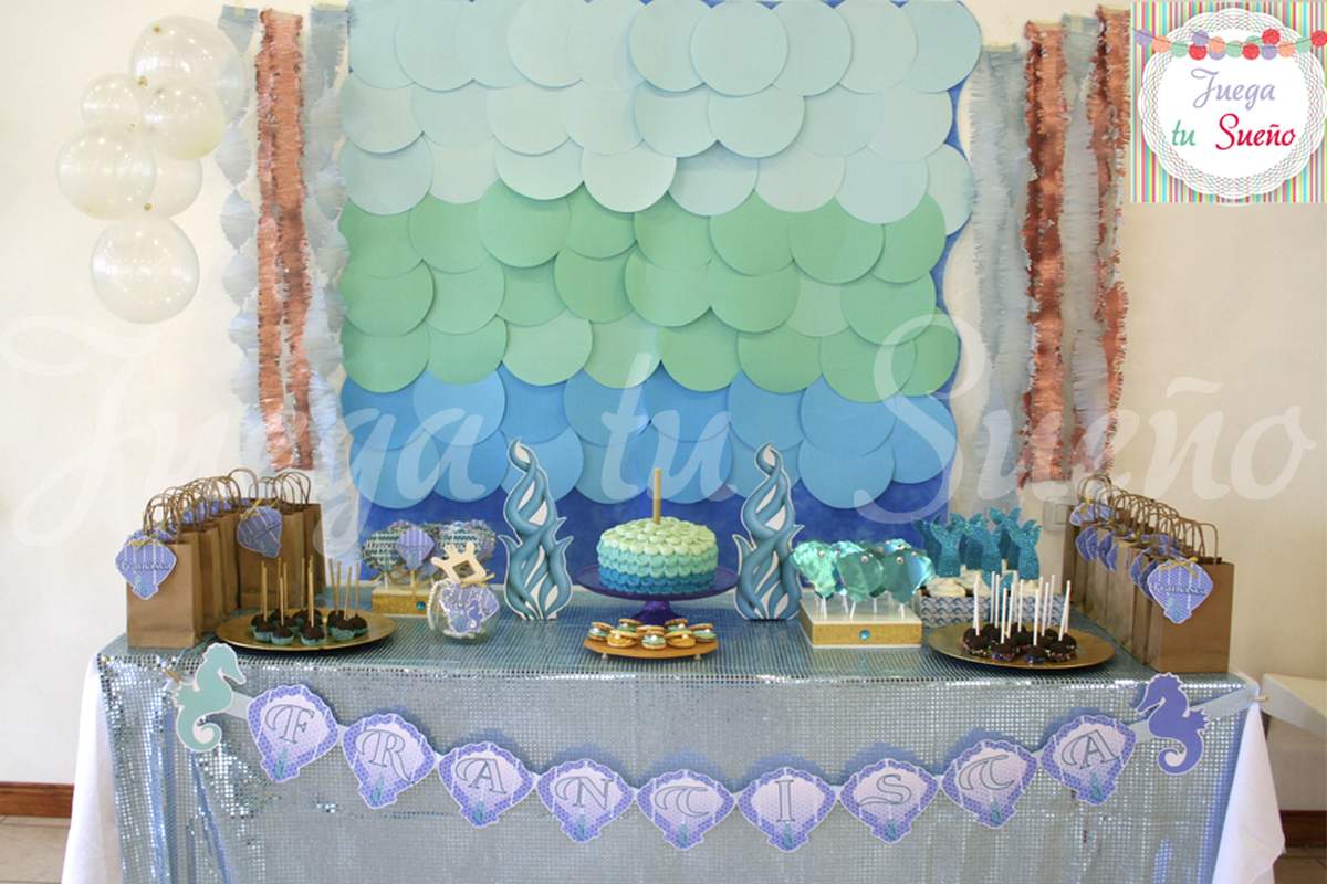 Beyond the sea Francisca 4th birthday party - Bajo el mar