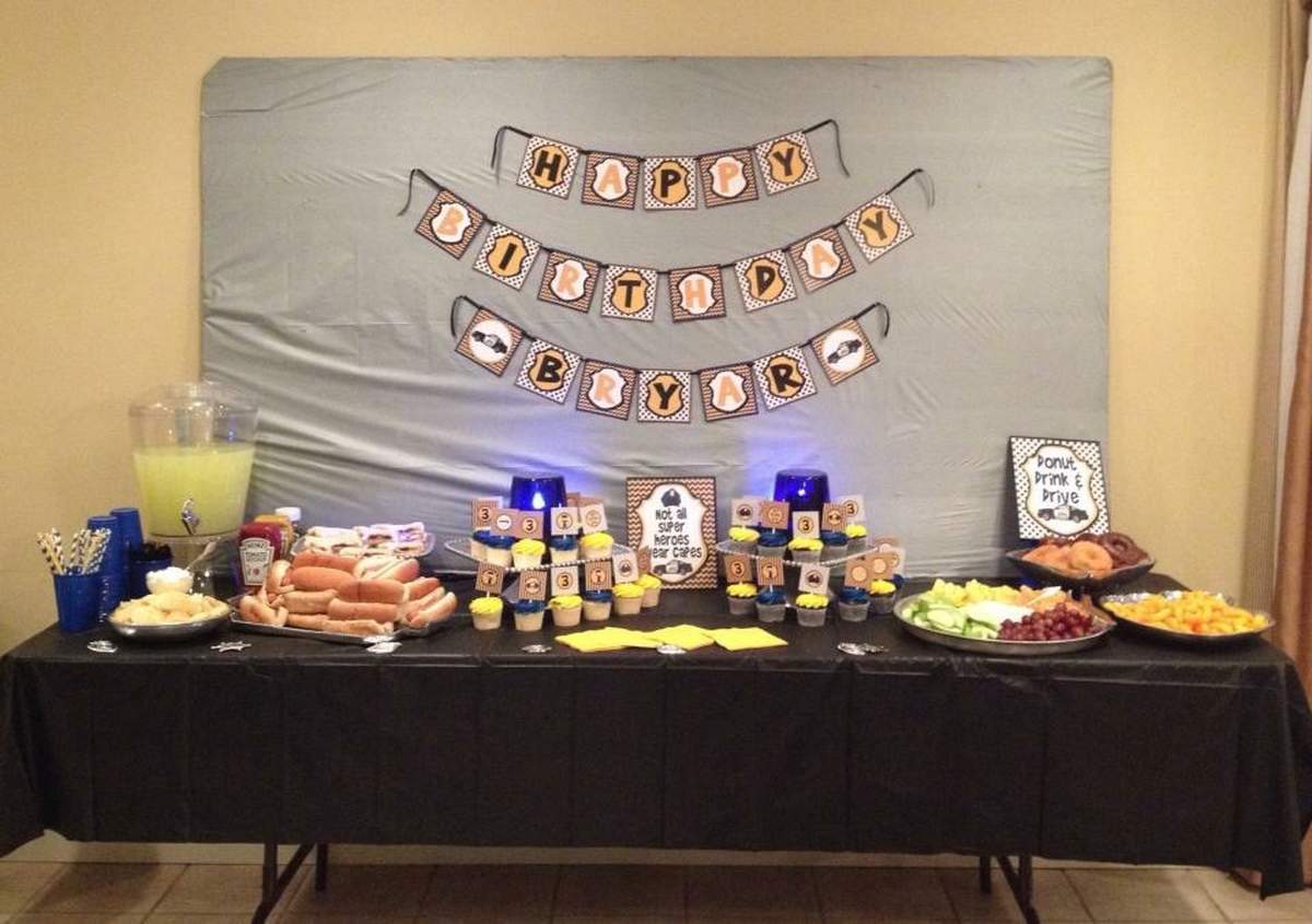 Officer Bryar turns 3!  - Police Birthday Party 