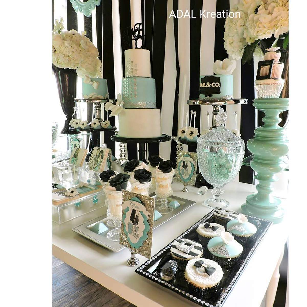 Tiffany and CO. Birthday Party Ideas Photo 15 of 37 Catch My Party