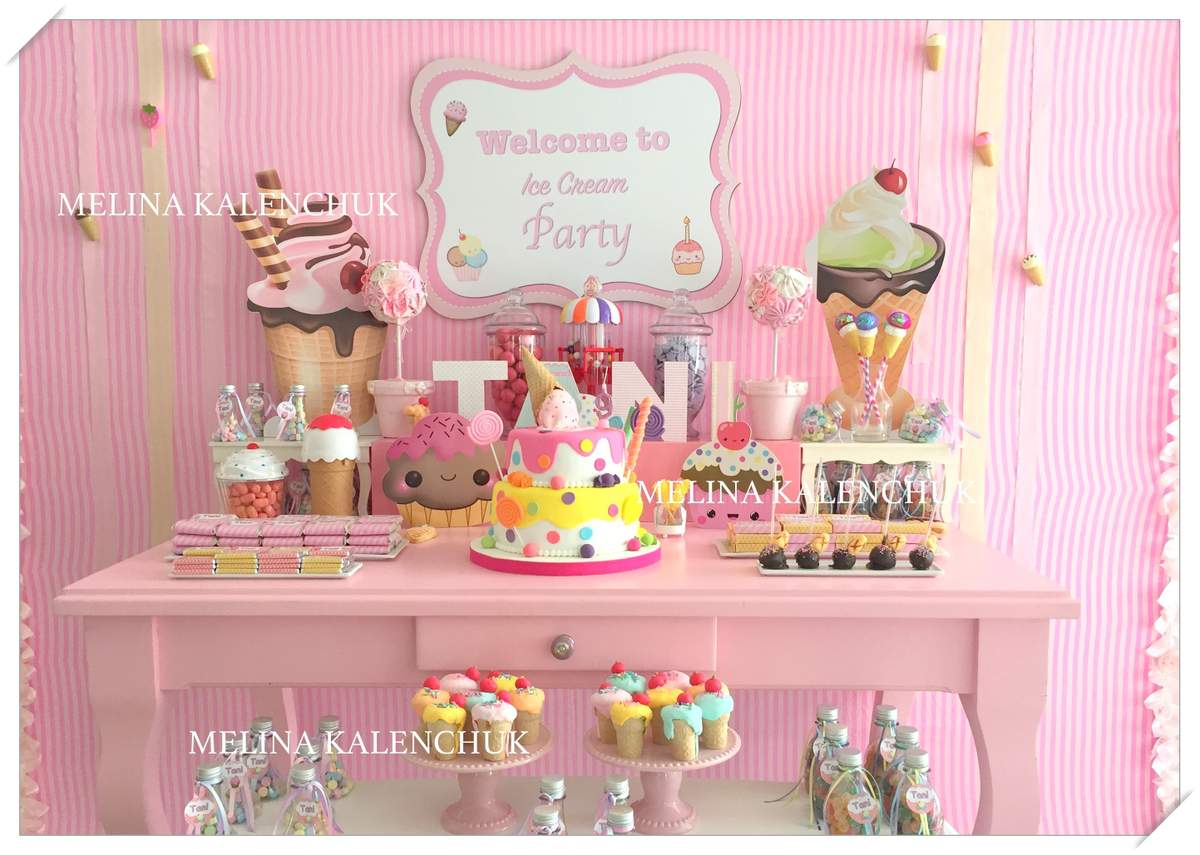 Party Tani,  ice cream - Ice crean party theme