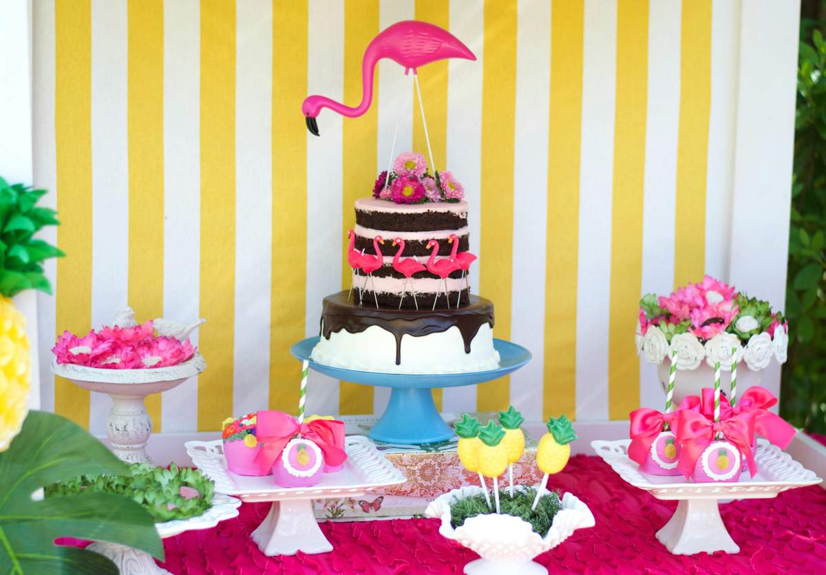 Flamingos and Pineapples Birthday - None
