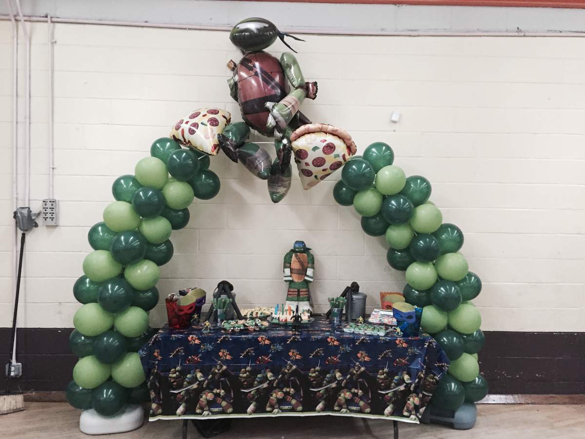 Quincy's 4th birthday party  - Teenage Mutant Ninja Turtles