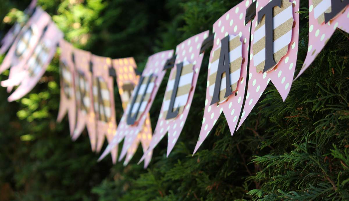 Pink, Gold and Black - Oh My! - High School Graduation Party