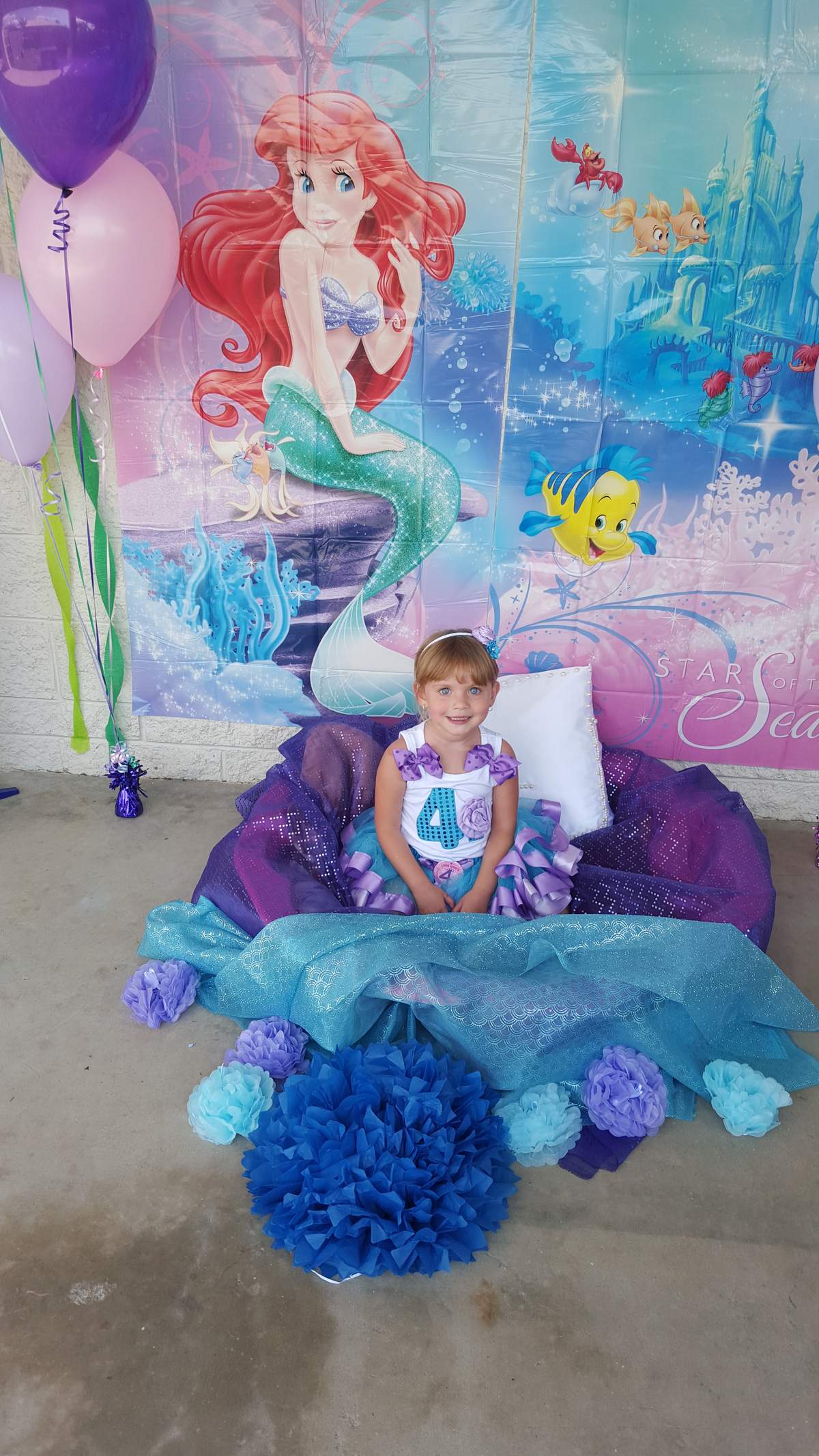 Ruby Lorna's 4th Birthday - My Little Mermaid 