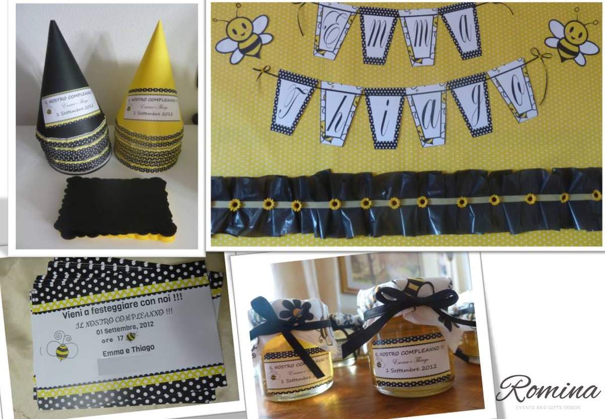 Honey, a sweet birthday. - Bee theme
