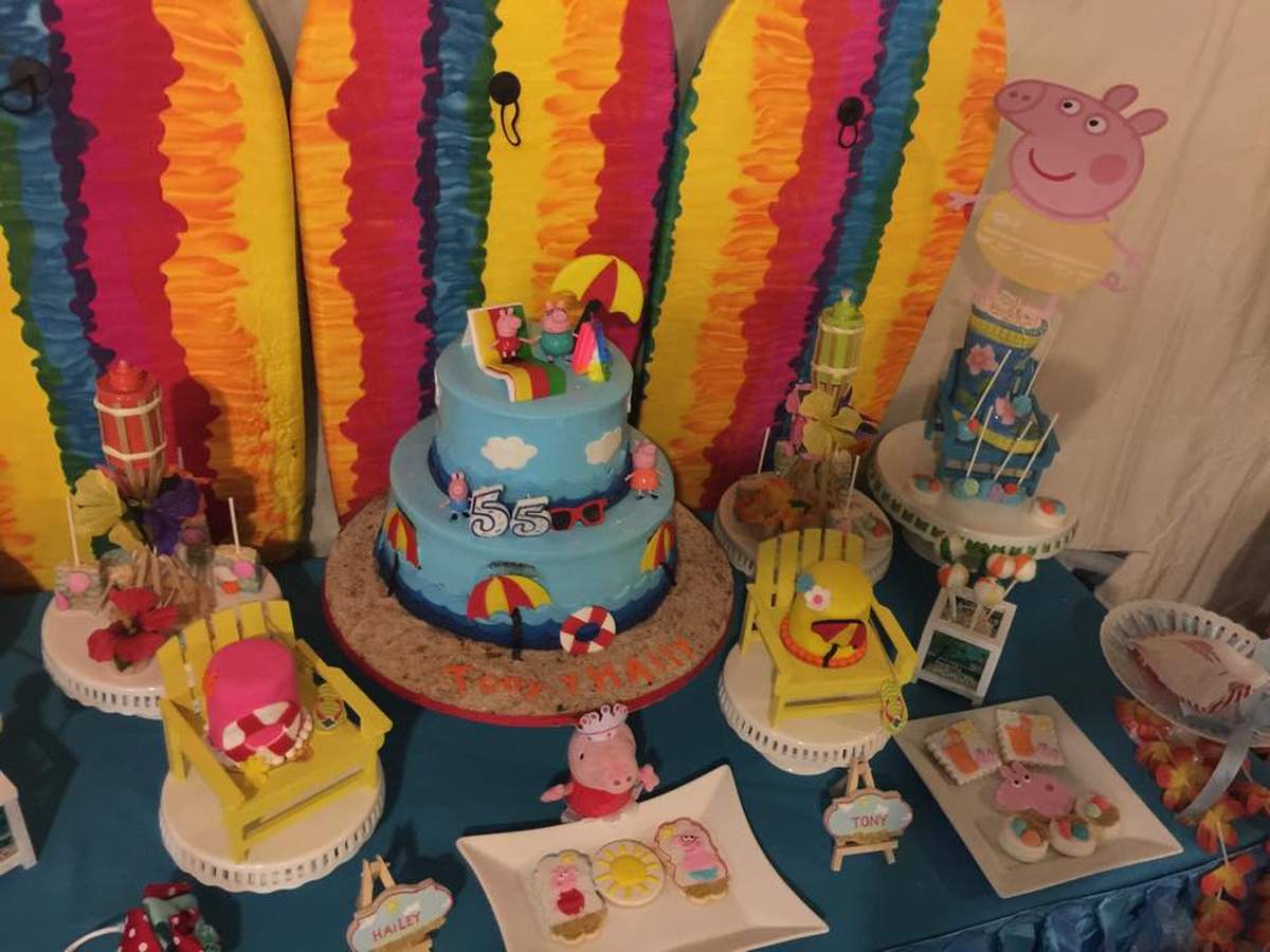 Hailey's & Tony  - Peppa Pig-Luau/Beach Party