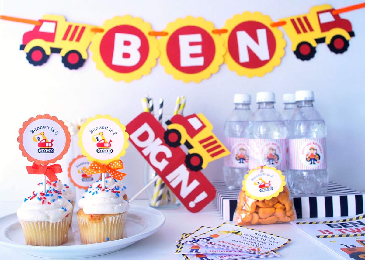 Ben's 2nd Birthday Construction Party - Construction Zone