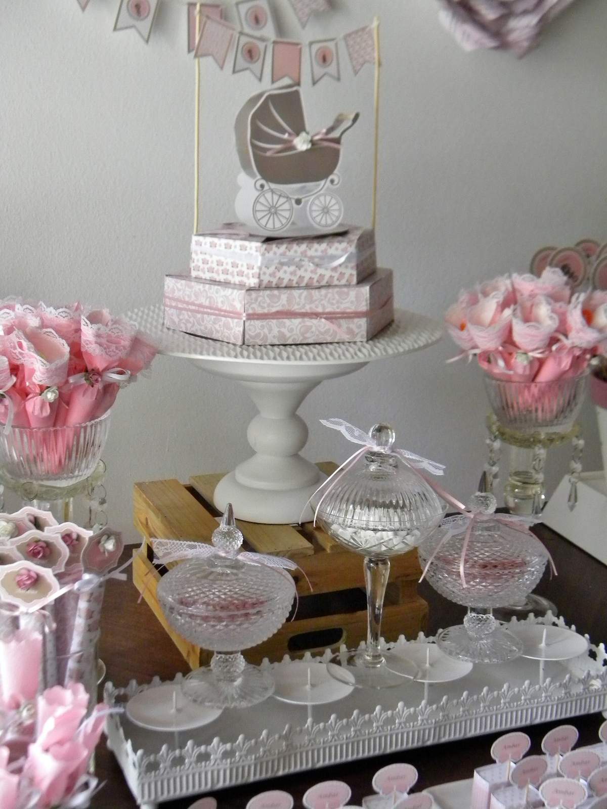 Baby Carriage Baby Shower Party Ideas Photo 4 of 17 Catch My Party