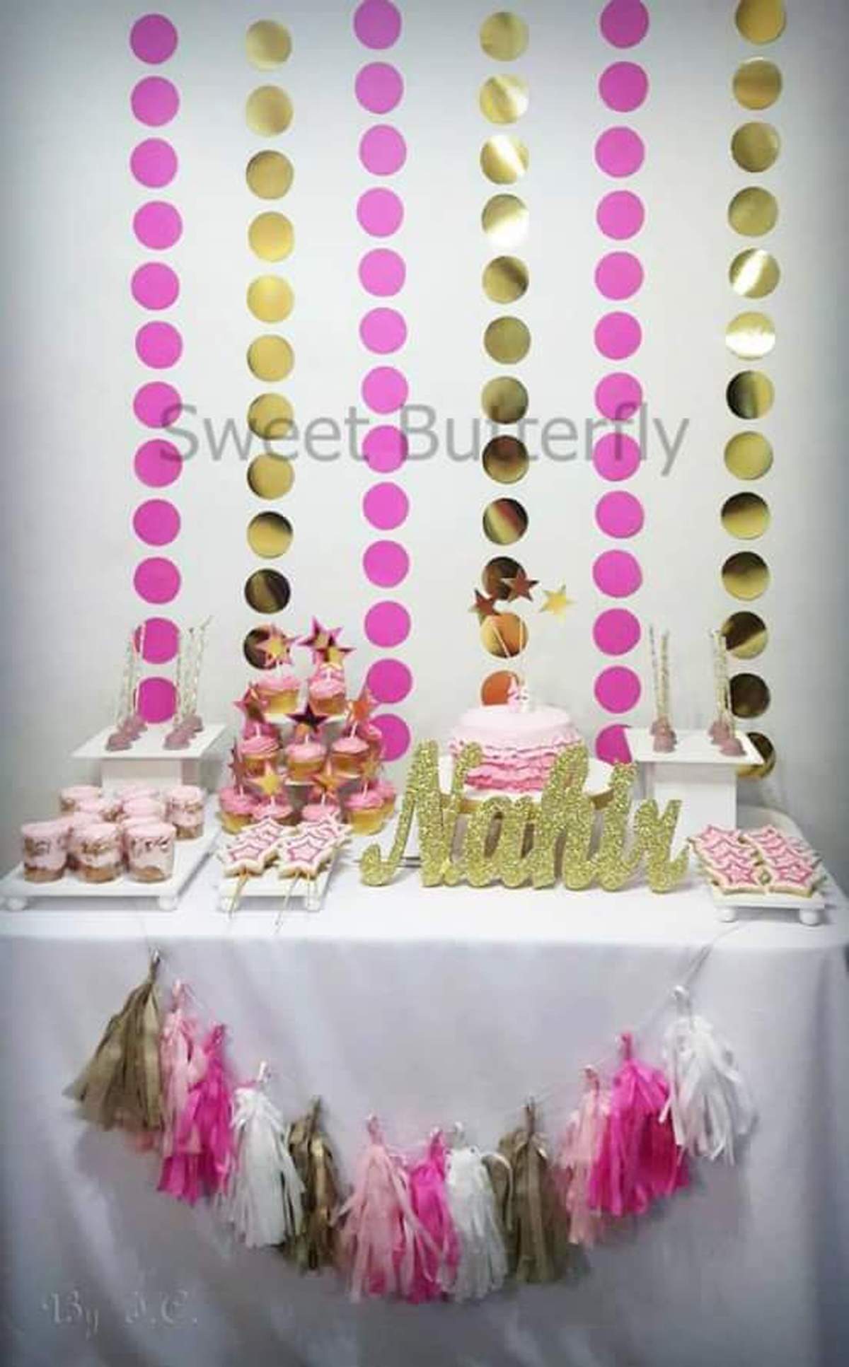 Pink & Gold Birthday Party Ideas Photo 14 of 14 Catch My Party