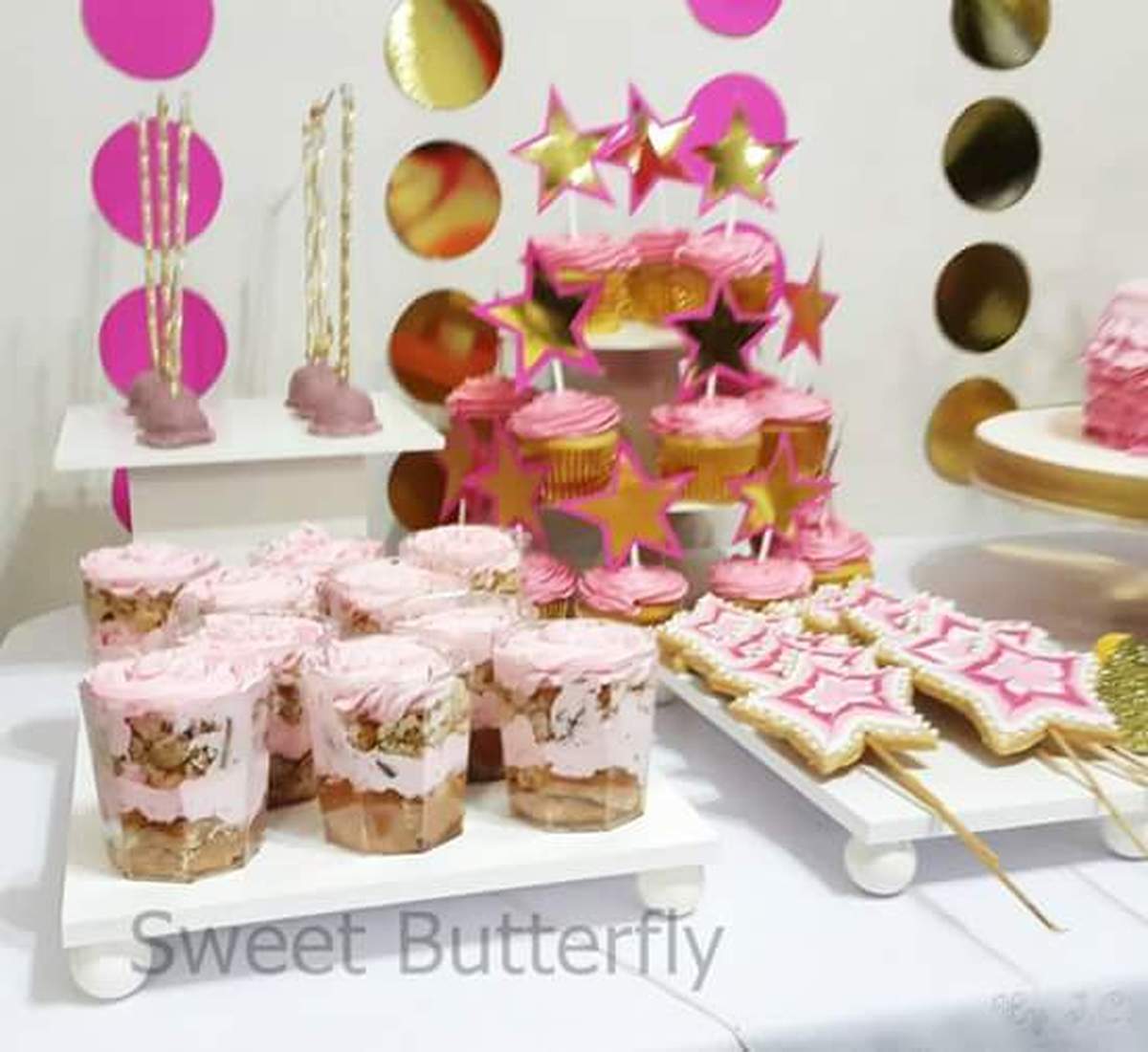 Pink & Gold Birthday Party Ideas Photo 2 of 14 Catch My Party