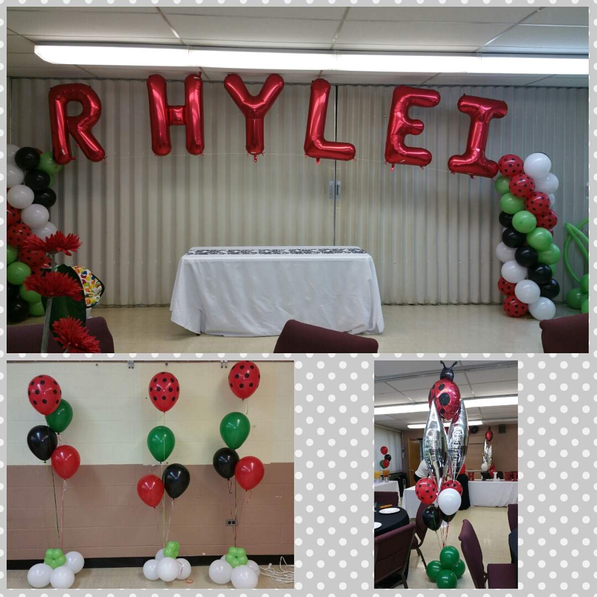 Rhylei's welcome party - Ladybugs