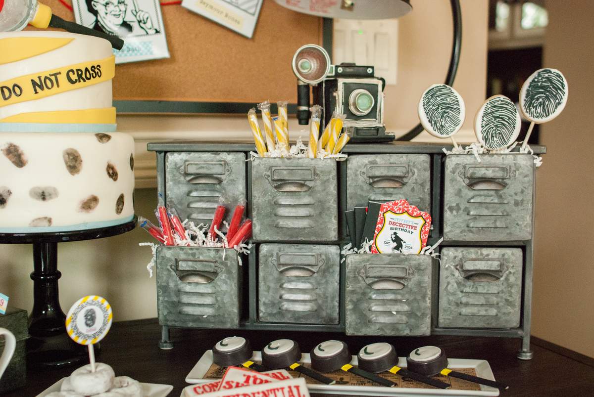 Detective Birthday Party Ideas Photo 1 of 156 Catch My Party