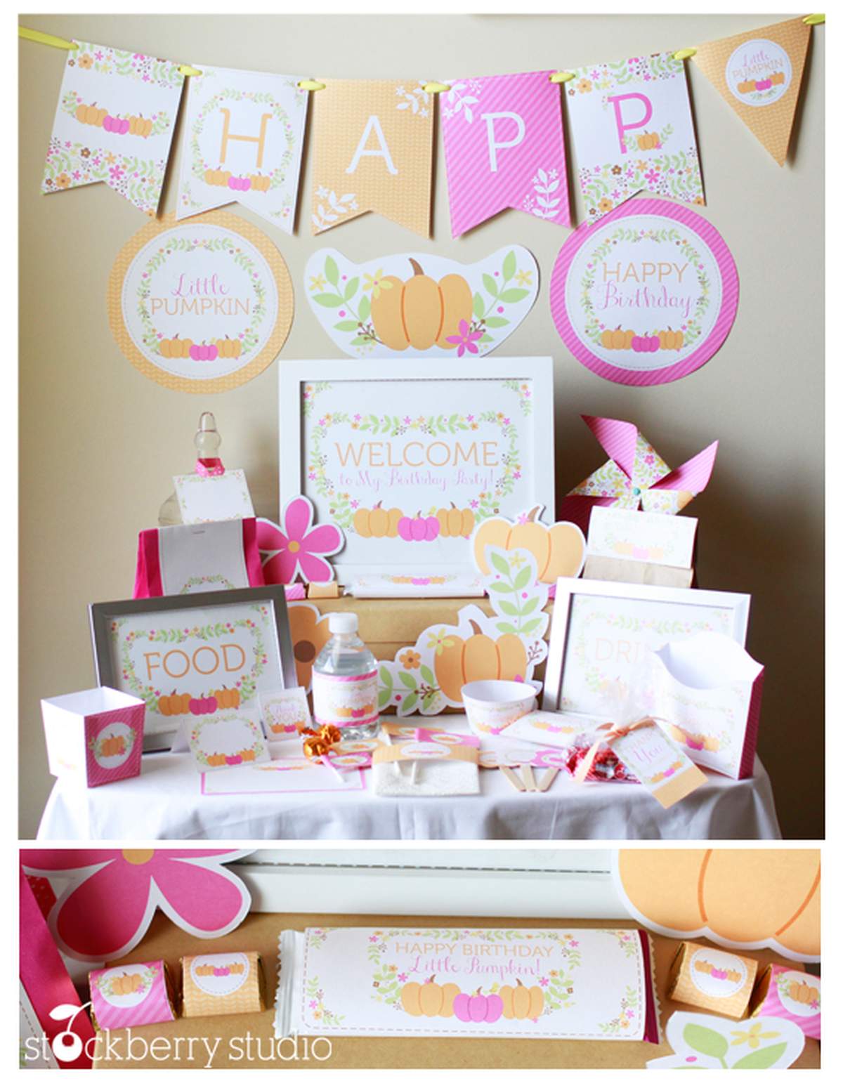 Little Pumpkin Birthday Decorations - Little Pumpkin