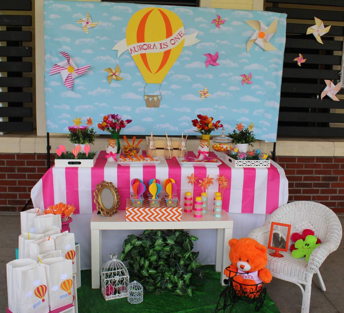 Hot Air Balloon Birthday Party Ideas Photo 7 of 28 Catch My Party