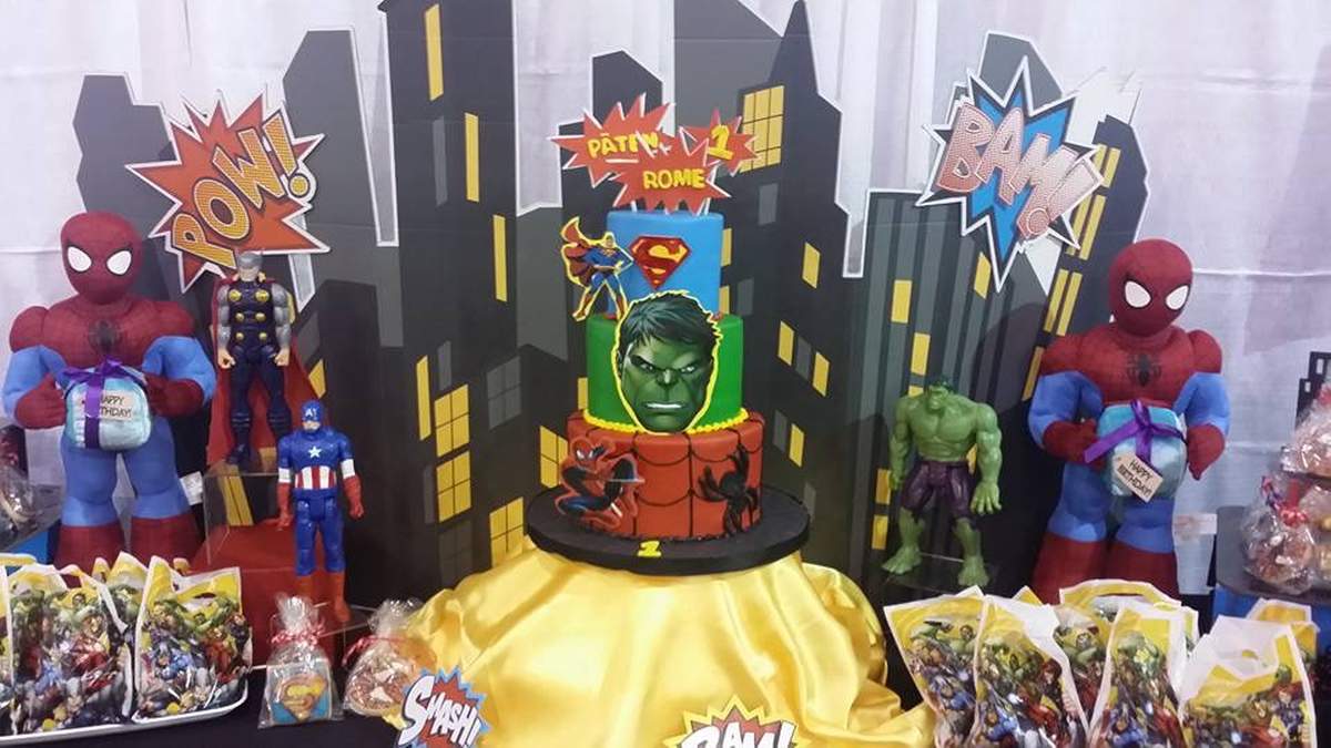 Rome and Paten's 1st Superhero Birthday Party - Superheroes