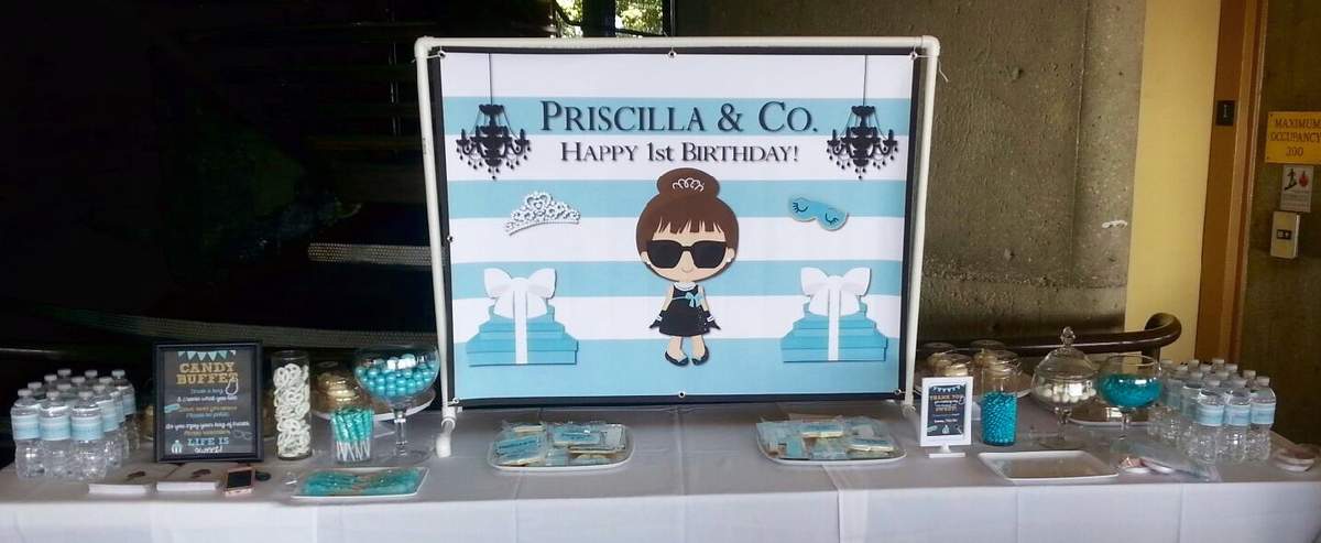 Priscilla's Breakfast at Tiffany's 1st Birthday Party - Breakfast at Tiffany's 