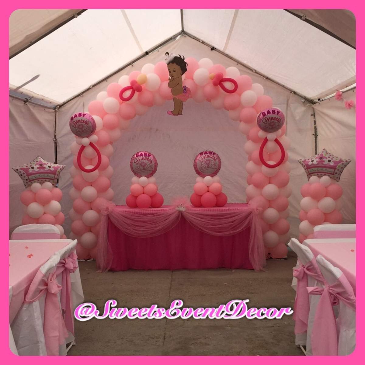 Pink Baby Princess Baby Shower - Pink baby Princess
