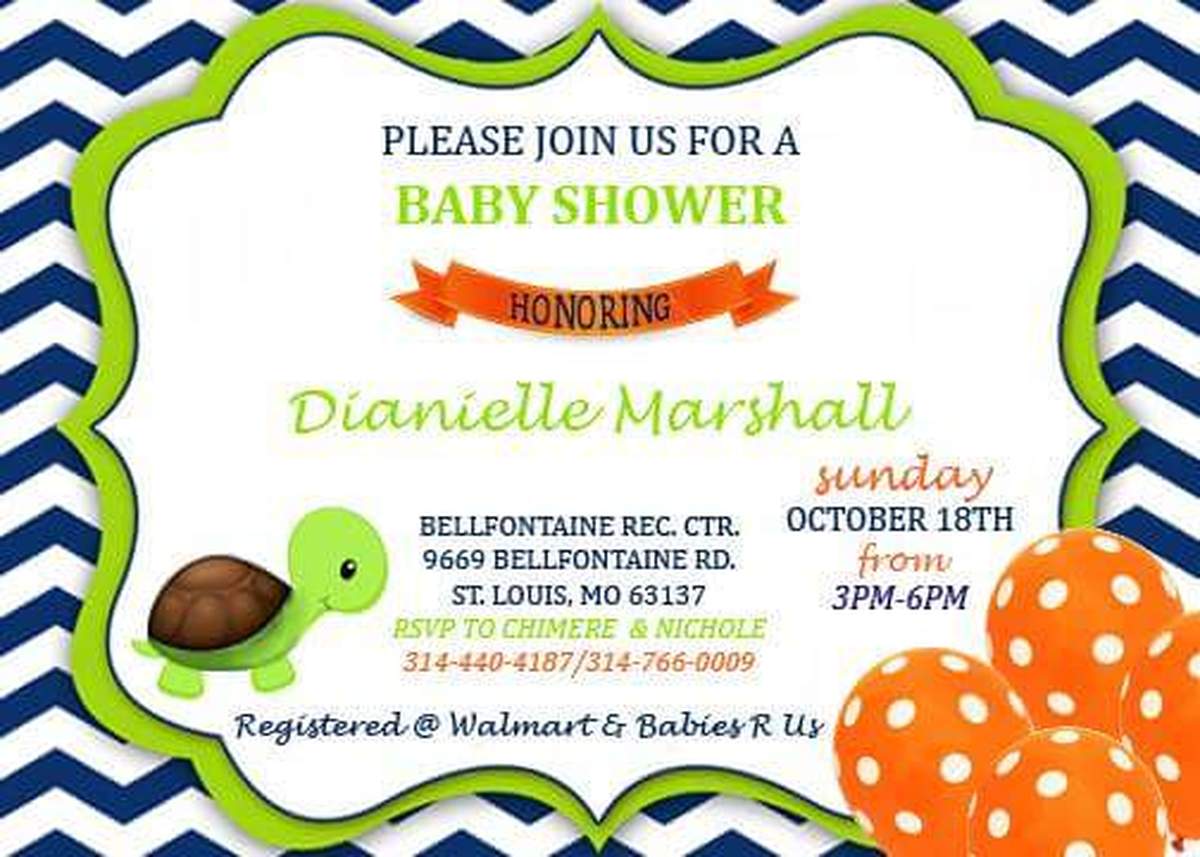 Dianielle's Baby Shower  - Turtle themed 