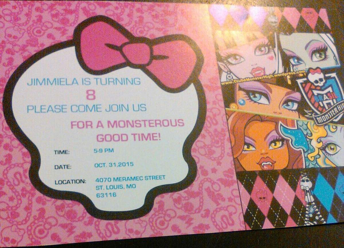 Mimi's Monster High Birthday Party  - Monster High