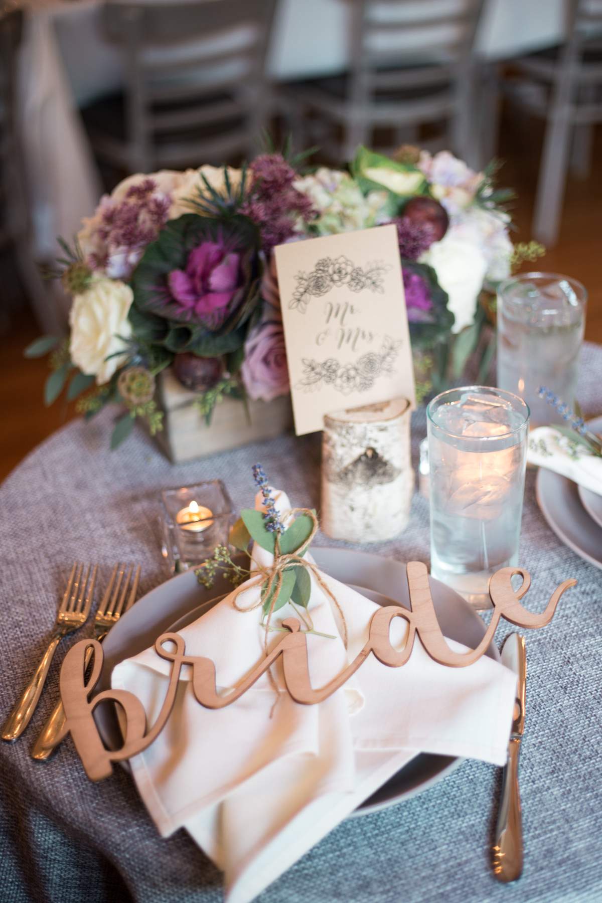 Amethyst, lavender, succulents, plums, figs, concord grapes, kale / Wedding  \, image size:1200x1800