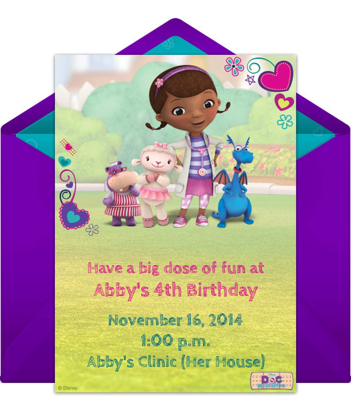 The Doc is In - Abby's Fourth BDay - Doc McStuffins 