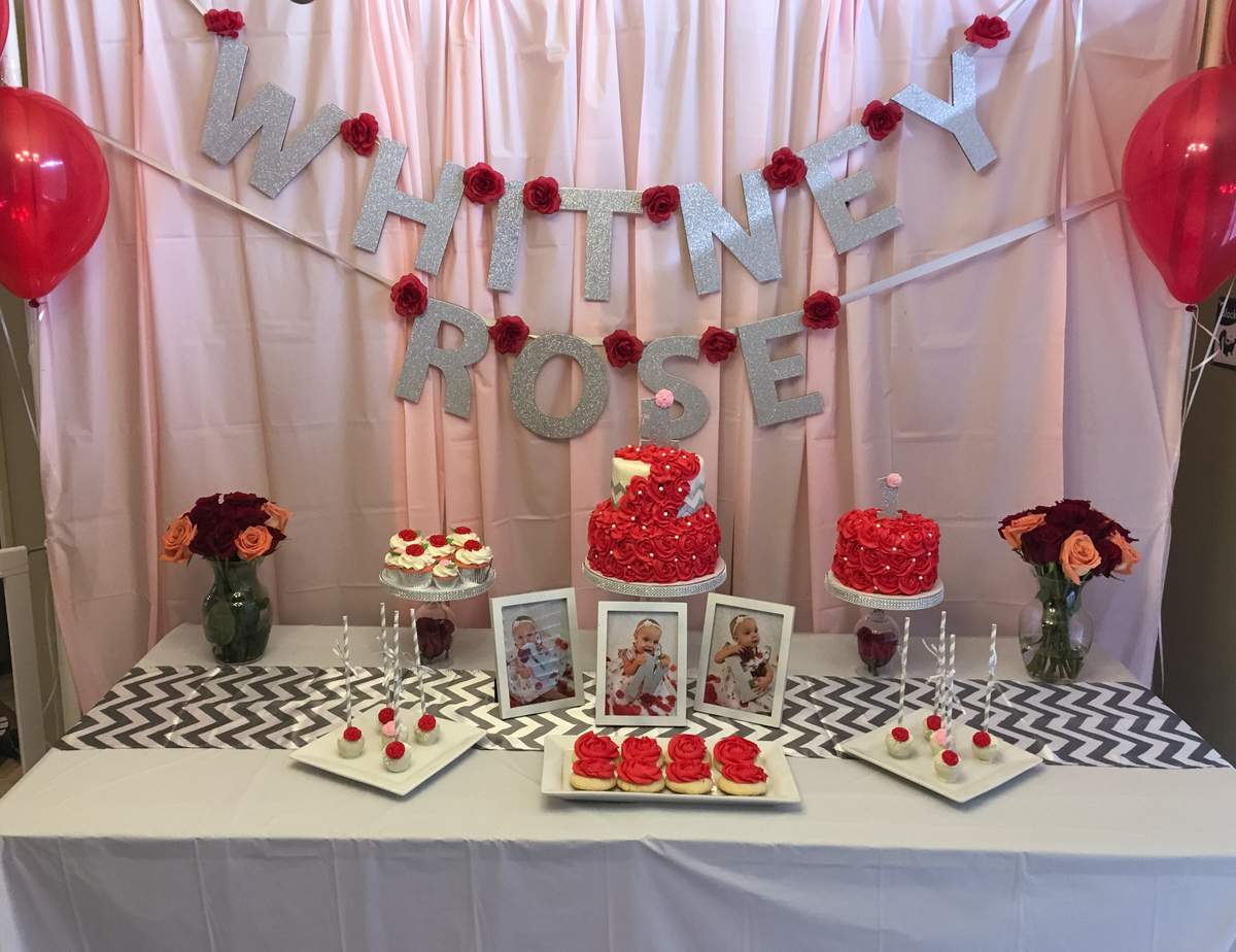 Whitney Rose's 1st Birthday Party - Roses