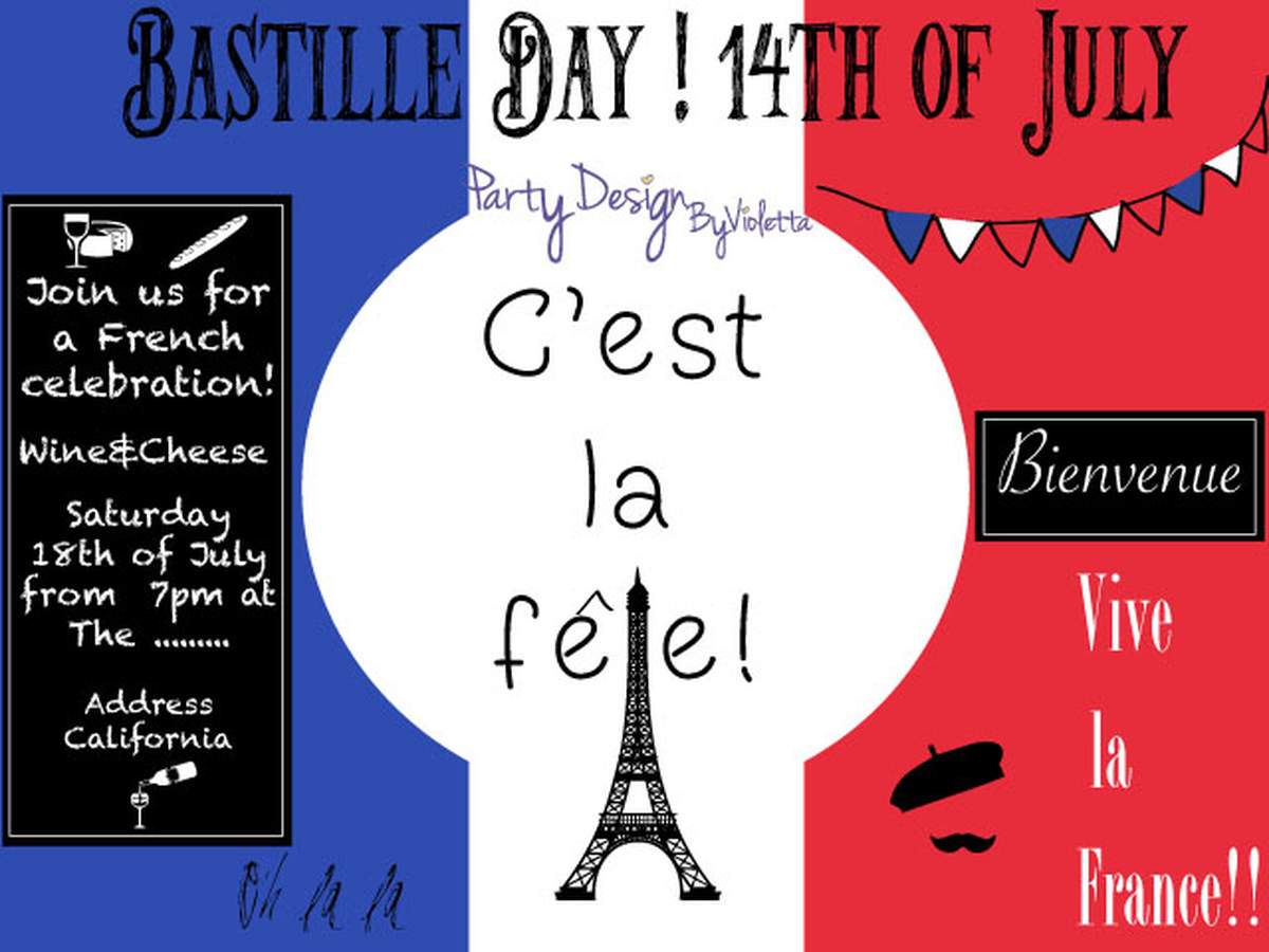 Bastille's day - French Celebration July 14th - Bastille's day