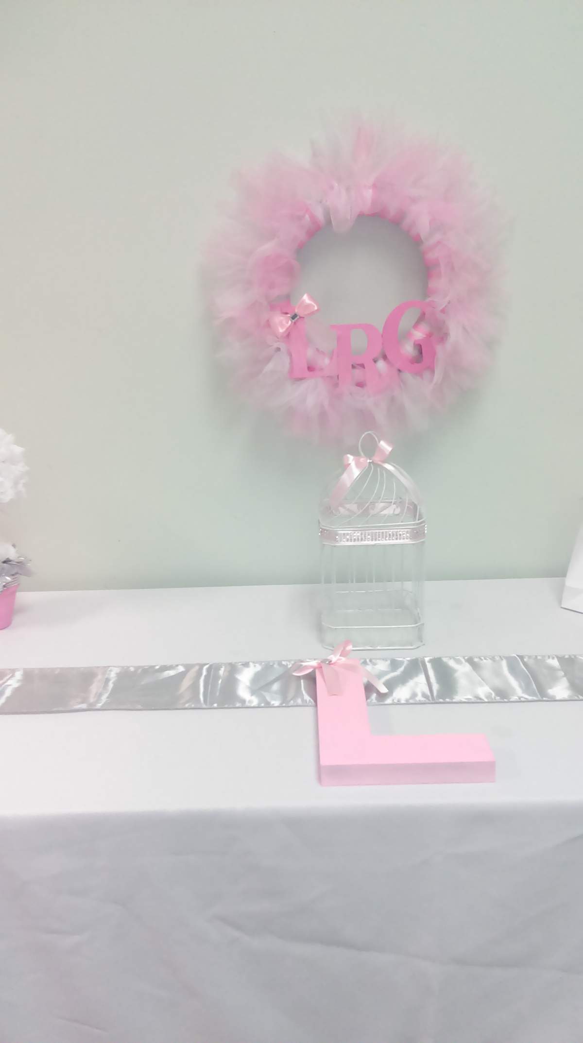 Pink and White Babyshower - None