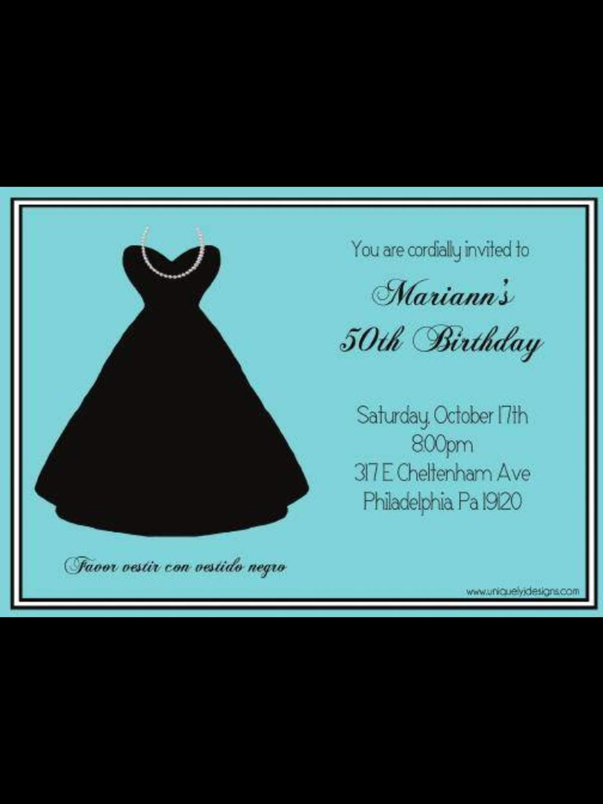 Mis 50 anos - Tiffany 's party
