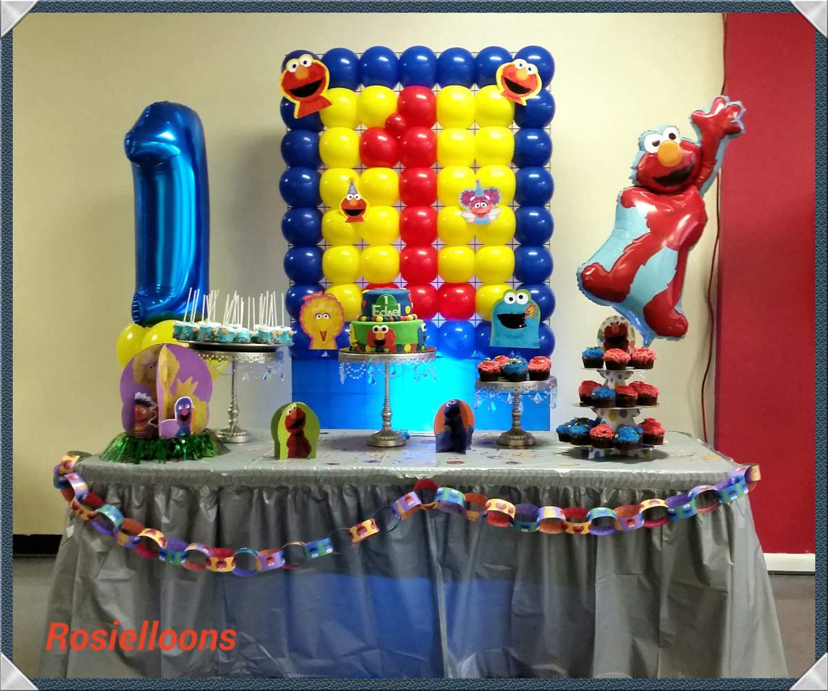 first birthday sesame street   - sesame street 