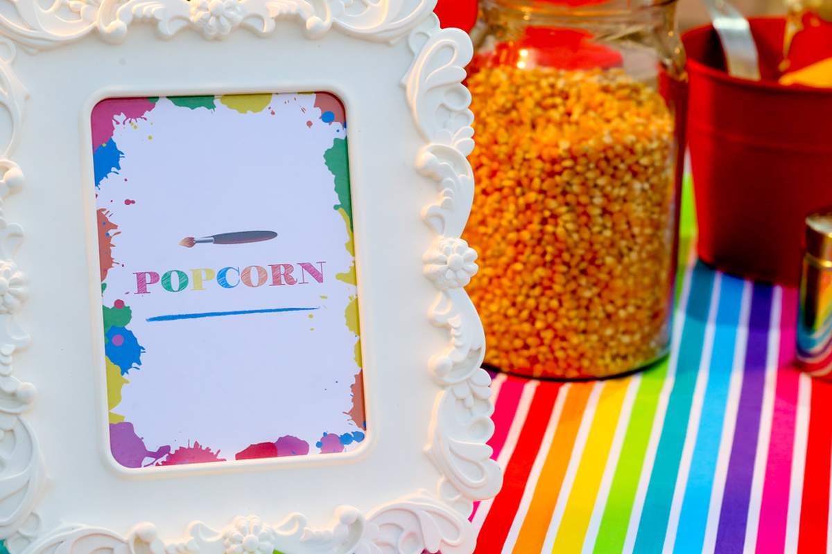 Art Birthday Party Birthday Party Ideas Photo 9 of 9 Catch My Party