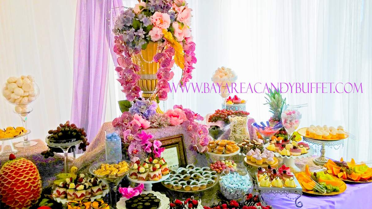 Luxury Lavendar Dessert Lounge - Spring Luxury Wedding