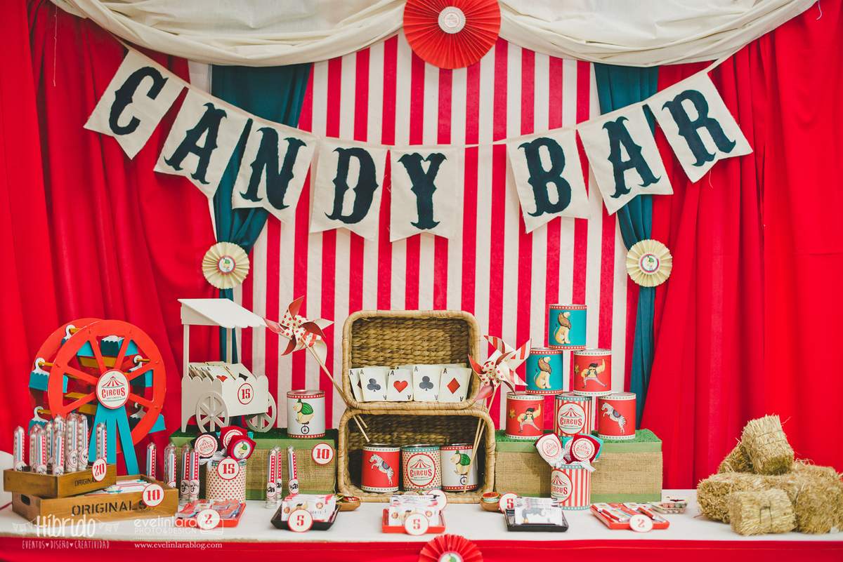 Santi cumple 10 - Circus vintage