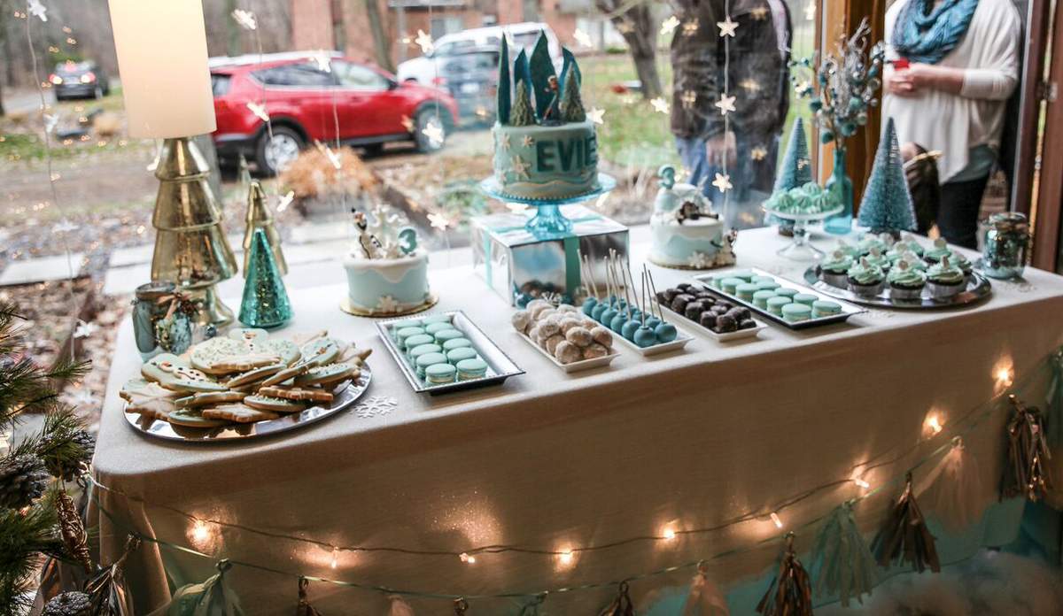 My Three Daughters December Birthday - Frozen Princess Party