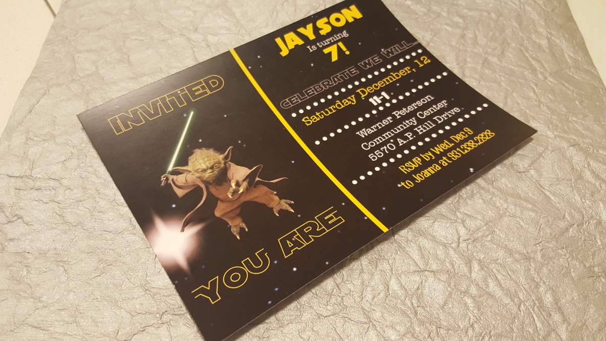 Jayson's 7th birthday  - stars wars