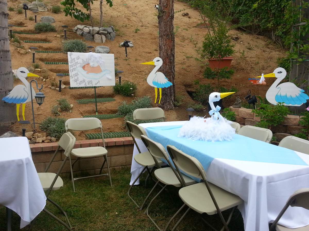 Baby blue Baby Shower Party Ideas Photo 6 of 14 Catch My Party