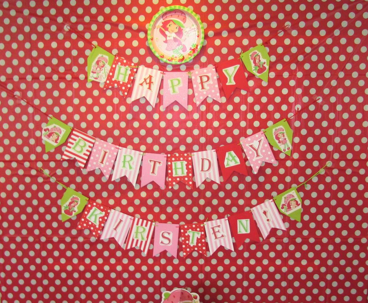 Strawberry Shortcake 1st Birthday - Strawberry Shortcake